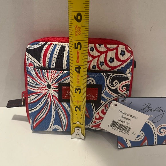 NWT Vera Bradley Red and Blue Wallet Coastal Collection Wallet - Picture 13 of 14
